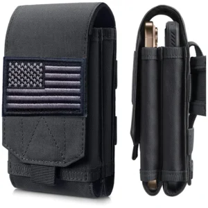 Double Molle Laser Cell Phone Pouch Tactical Belt EDC Pouch Holder Waist Accessories Bag Outdoor Camping Mobile Phone Pack Bag