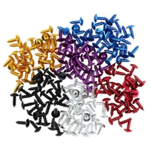 30PCS M5x16 Self-Tapping Screws Aluminum Alloy Colorful Decorative Bolt Set Universal Motorbike Fairing Screws