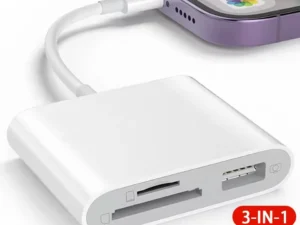 3 In 1 SD TF Card Reader For Apple iPhone 14 12 13 11 Pro Max XR XS USB C Camera Converter For iPad Android Laptop OTG Adapter