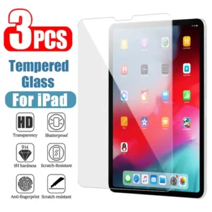 3Pcs Tempered Glass Film For Apple iPad 10th 9th 8th 7th Mini 6 5 4 3 For Apple iPad Air 5 4 3 Pro 12.9 11 2022 2021 2020 2018