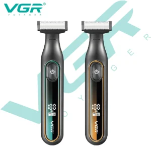 VGR V-360 Professional Shaving Set LED Intelligent Digital Display Men's Shaver IPX6 Waterproof Private Area Cleaning Shaver