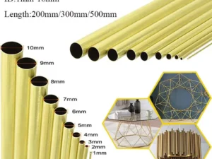 1 pcs Brass Tube Diameter 2/3/4/5/6/7/8/9/10/12/14/16/18/20/23/25mm Length 200mm/300mm/500mm Seamless Round Pipe Tubing