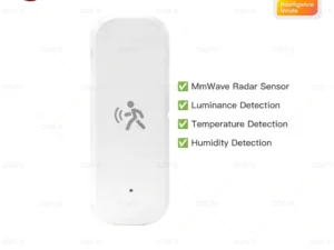 Zigbee 10G MmWave Radar Motion Sensor Human Detector with Illuminance Temperature Humidity Sensor Support Tuya Zigbee2MQTT