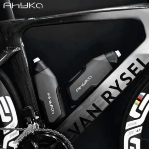 AhyKa Aerodynamic Bike Water Bottle Set 600ml Lightweight Road Bike Cycling Water Bottle Squeeze to Drink Design