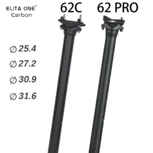 ELITA ONE Bicycle Seat Post Carbon Light 25.4/27.2/30.9/31.6mm MTB/Road Bike Seatpost 300/350/400mm