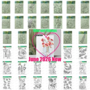 June 2026 New Penny Black Happiness Sending Smiles Metal Cutting Dies Stamp for DIY Scrapbook Handmade Photo Album Diary Calenda