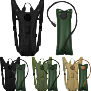 Sport Hydration Pack Backpack Water-proof Nylon Water Bag with 3 Liter Bladder for Hiking Cycling Climbing