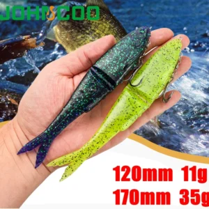 1pc Swimming Bait Fishing Lure 120mm 170mm Soft Baits Fishing Wobbler Bass Bait Artificial Fishing soft Lure Tacke