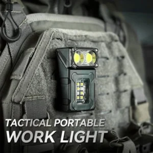Tactical Portable Work Light EDC Flashlight Tool Mini LED Flashlight Outdoor Camping Hiking Tool MOLLE Flash Light Rechargeable