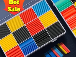 164PCS 2: 1 Cable Shrink Tube Kit Heat Assorted Pack Thermoretractile Insulation Sleeving Cable Wire Shrink Wrapping for DIY