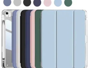Crystal Clear Case For iPad 5 6 7 8 9 10 11 Air 11 13 inch /Mini 6th 7th gen /Pro 11 12.9 (3rd/4th/5th/6th gen) with pen holder