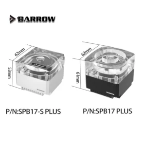 Barrow 17W DDC Pump Core Maximum Flow Lift 5.5 Meters 4000RPM 960L/H PWM Speed Control Support Combo Water Tank SPB17 PLUS