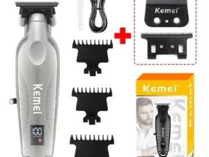 Kemei 2293 Professional Hair Beard Trimmer Men Barber Rechargeable Finish Hair Cutting Machine Zero Gapped Cordless Hair Clipper