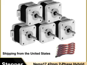 Nema17 42mm Open-loop Stepping Motor 2PH 34/40/48/60mm Length 4-Lead 0.28/0.42/0.56/7Nm 1/3/5PCS for DIY 3D Printer