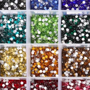 SS6-SS20 1440pcs Glass Crystal Non Hotfix Rhinestones Craft Supplie Flatback Glitter Stones Nail Art Decorations DIY Accessories