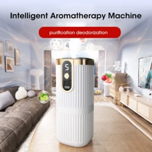 Rechargeable Mini Essential Oil Diffuser 5-Speed Air Humidifier Large Mist Freshener for Home and For Car Aromatherapy