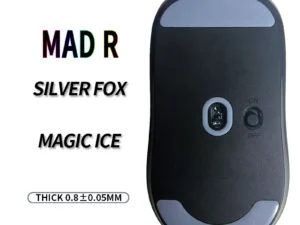 UnusualWaySports Mouse Skates Feet MAD R Cambered Surface PTFE Anti Collapse Multilayer Magic Ice Silver Fox