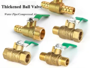 1/8' 1/4'' 3/8'' 1/2'' Female/Male Thread Brass Valve Brass Small Ball Valve Connector Joint Copper Pipe Fitting Coupler Adapter