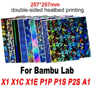 X1C P1P P1S P2S A1 X1 Build Plate for Bambu Lab A1 Smooth PEI Sheet PEO PET for Bambulab A1 P1P 3D Printer Heatbed Build Plate