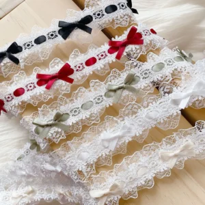 1Meter Decorative Bow Lace Trimming Ribbon For Crafts Party Dress Diy Supplies Home Decor Sewing Accessories Handmade Item New