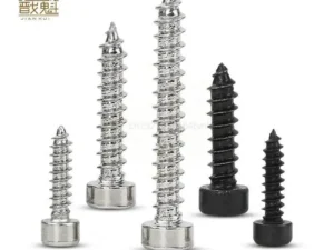 M2 M2.6 M3 M3.5 M4 M5 M6 Hex Hexagon Socket Cap Head Self Tapping Screw 8.8 Grade Black/Nickel Zinc Allen Head Screw for Speaker
