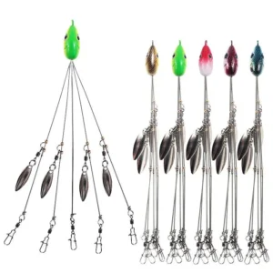 BURLE 21.5cm 18g Alabama Umbrella Fishing Rig Lure Fishing Lure Stainless Snap Swivel Spinner Sea Fishing Peche Tackle
