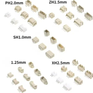 20pcs SH1.0 1.25 ZH1.5 PH2.0 XH2.54 mm Male Pin Header Socket Dip/Right Angle RA SMD SMT 2/3/4/5/6/7/8/9/10/12P Wafer
