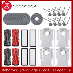 Fit For (Roborock Qrevo Edge / EdgeC / Edge S5A / 5V1 / Curv) Vacuum Parts Main Roller Side Brush Hepa Filter Mop Cloth Dust Bag