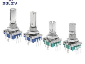 360 Degree Rotary Encoder EC11 With Push Button 5Pin 20 Positions 20 Pulse Code Switch Handle 15/20MM Digital Potentiometer