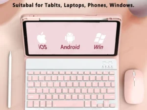 Wireless Bluetooth-compatible Keyboard For Android iOS Tablet Ultra-Thin 78 Keys Rechargeable Portable Compact Design for iPad