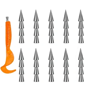 10pcs Tungsten Nail Weights Insert Sinkers for Soft Worm Lures Neko Rig Wacky Rig Nail Weights for Bass lure Fishing Tackle