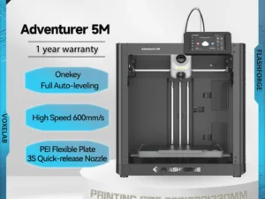 Flashforge Adventurer 5M 3d Printer High Speed Full-auto Leveling Direct Extruder Flexible PEI Plate Power Loss Recovery