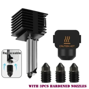 Hotend Kit For Bambu Lab A1/A1 Mini Fast Speed Hot End Assembly 0.2/0.4/0.6/0.8mm Hardened Steel Nozzle 3D Printer Part