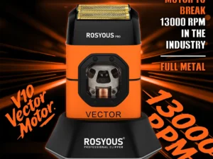 ROSYOUS RS-999 Shaving Razor Man Magnetic Vector Motor 13000RPM Full Metal with Dock 2000mAh Professional Shaver Barber Shop