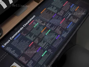 Linux Commands Line teclado mouse pad Large mousepad Shortcuts for Red Hat Ubuntu OpenSUSE Arch Debian Unix Programmer Desk Mat