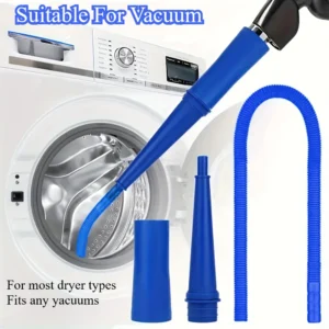 1Set Dryer Vent Cleaning Kit Vacuum Accessory Flexible Dryer Lint Remover and Flexible Dryer Lint Brush for Washing and Dryer