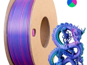 Tri-Color Silk PLA 3D Printer Filament 250g 1.75mm, 3color-in-1 Silk PLA Filament, Fit FDM Printers 3D Printing Filament