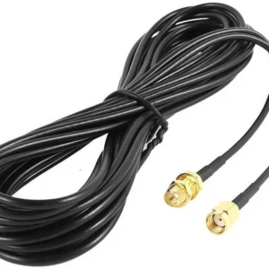 RP-SMA to SMA Extension Cable - Male to Female Coaxial Feeder Wire for WiFi Antenna/Router/RG174 Network Card
