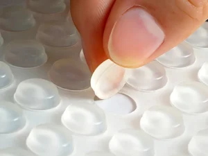 100Pcs Soft Silicone Rubber Anti Slip Bumpers Feet Pads Damper Buffer Cabinet Bumpers Silicone Furniture Pads Drawer Door Pad