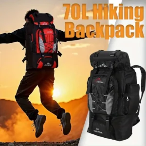 1pc 70L Outdoor Casual Sports Backpack, Large Capacity For Hiking Camping, Ultralight Cycling, Travel Mountaineering Bag