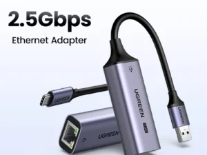 UGREEN USB Ethernet Adapter 2.5G 2500Mbps USB3.0 Network Card for Laptop PC NAS Server Windows Mac OS USB-A/C Internet Adapter