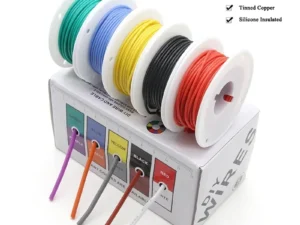 (5 Colors Mix Kit)Heat Resistant Flexible Silicone Wire 30/28/26/24/22/20/18/16AWG Stranded Cable Electrical Tinned Copper Wires