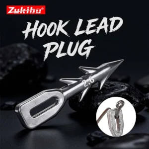 ZUKIBO 10PCS Worm Lure Weight Insert Fishing Sinkers 0.6/0.9/1.3/1.8/2.2/2.6g Nail Sinker Used Carp Fishing Accessories