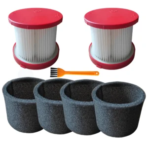 49-90-1900 HEPA Filter Foam Sleeve Filters Replacements for Milwaukee Cordless M18 Vacuum 0780-20 0880-20 Filter Accessory Parts