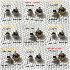 1Pc Steel material Watch Crown for Rlx 5.3mm 6mm 7mm Silver Gold Metal Watch Stem Crown Repair Parts Assortment