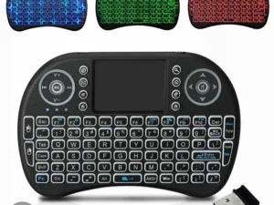 Backlit Mini Wireless Keyboard Spanish French Azerty Russian Portuguese Brazil Language Air Mouse With Touchpad N RGB PC TV Box