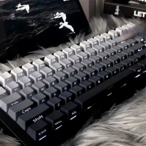 2025 New Original Daylight Cherry Keycaps PBT Translucent Gradient Color Side Engraving Personalized for MX Mechanical Keyboards