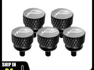 M3.5 Computer Case Screw ROG Logo Hand Tighten Step Thumb Knurled Aluminum CNC PC Beautify MOD Part 9 Colors Optional,5Pcs