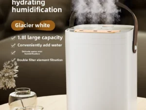 USB Three Nozzle Humidifier 1.8L Large Capacity Household Air Humidifier Aromatherapy Diffuser LED Night Light Spray