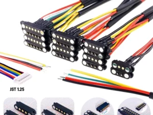 2A DC Magnetic Pogo Pin Connector 2Pin 3Pin 4 5 6 7 8 9 Pin Pogopin Male Female Spacing 2.5/2.80mm Spring Loaded DC Power Socket